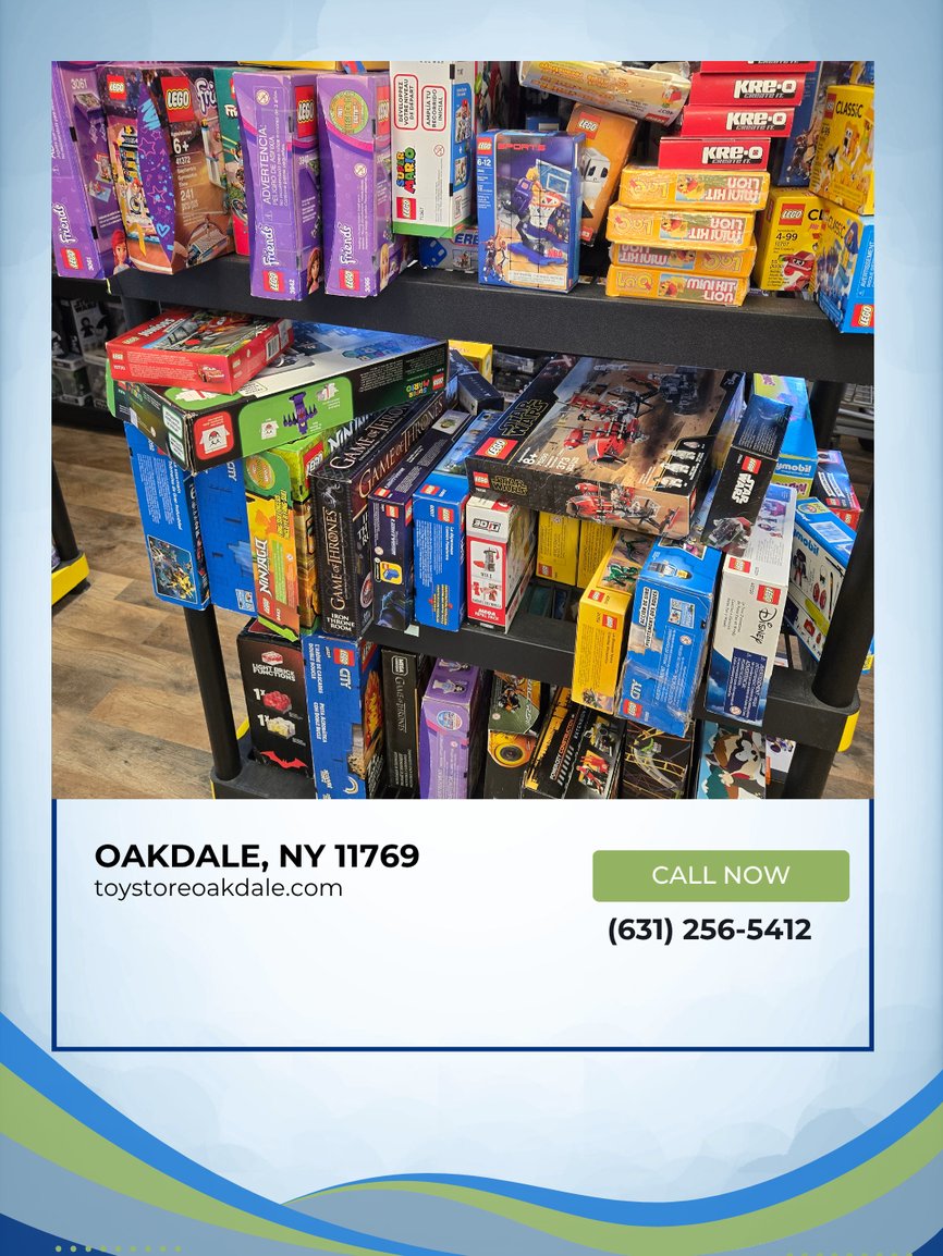 MiloToysNC's tweet photo. Find exciting products and memorable favorites at our toy store. We create opportunities for fun discoveries and special moments. Connect with us at (631) 256-5412 today! #ToyStore #FunFinds
https://t.co/P1ZDcKCuFP https://t.co/bLbKx8cv2m
