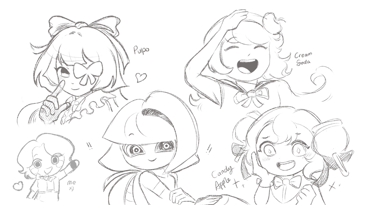 SyahChoo's tweet photo. QUICK DOODLES 
I gotta put these before looking after exhibition tomorrow rraahh-
.
#Firewind #Windarchercookie #Firespiritcookie #crk https://t.co/MWY6aW0lA4