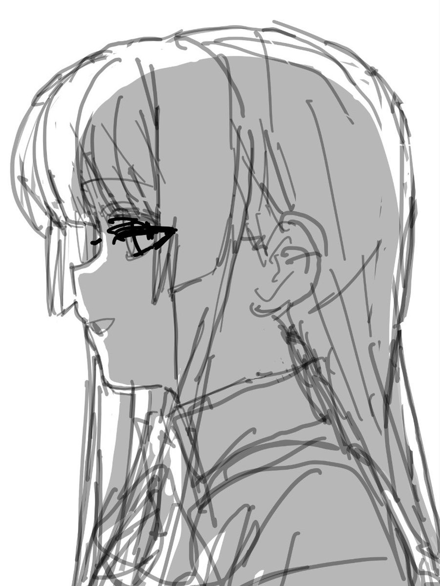 wawawa_2026's tweet photo. 横顔描くと絶対差分作りたくなる https://t.co/d7HvlK8Y27
