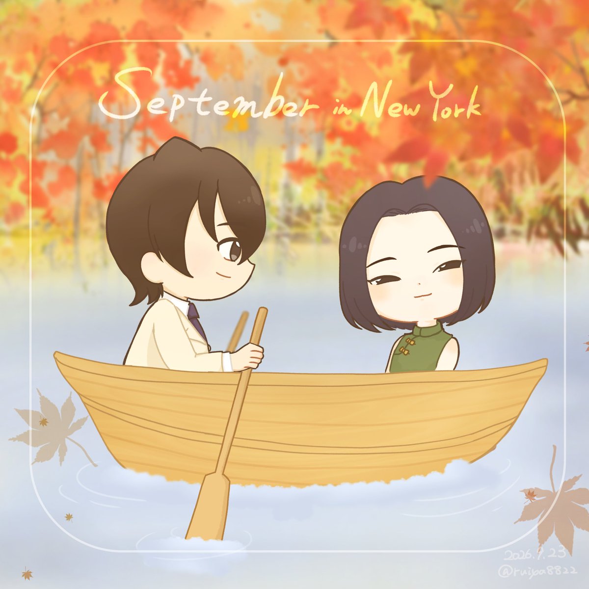 ruiya8822's tweet photo. 気分の早すぎる紅葉！
セントラルパークではボートが漕げるらしいよ
#23日は新昴の日 https://t.co/Da4oKTlb60