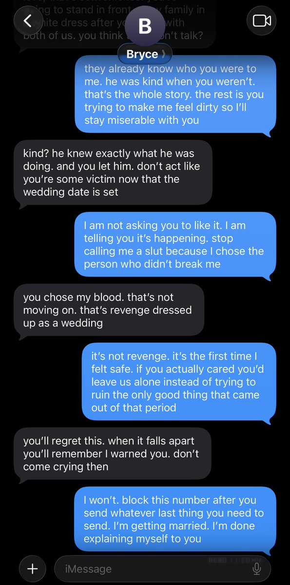 ohremzel's tweet photo. He treated me like garbage for years. Now that I’m marrying his protective brother, suddenly he cares? The audacity 😭 https://t.co/gZySOcVW6m