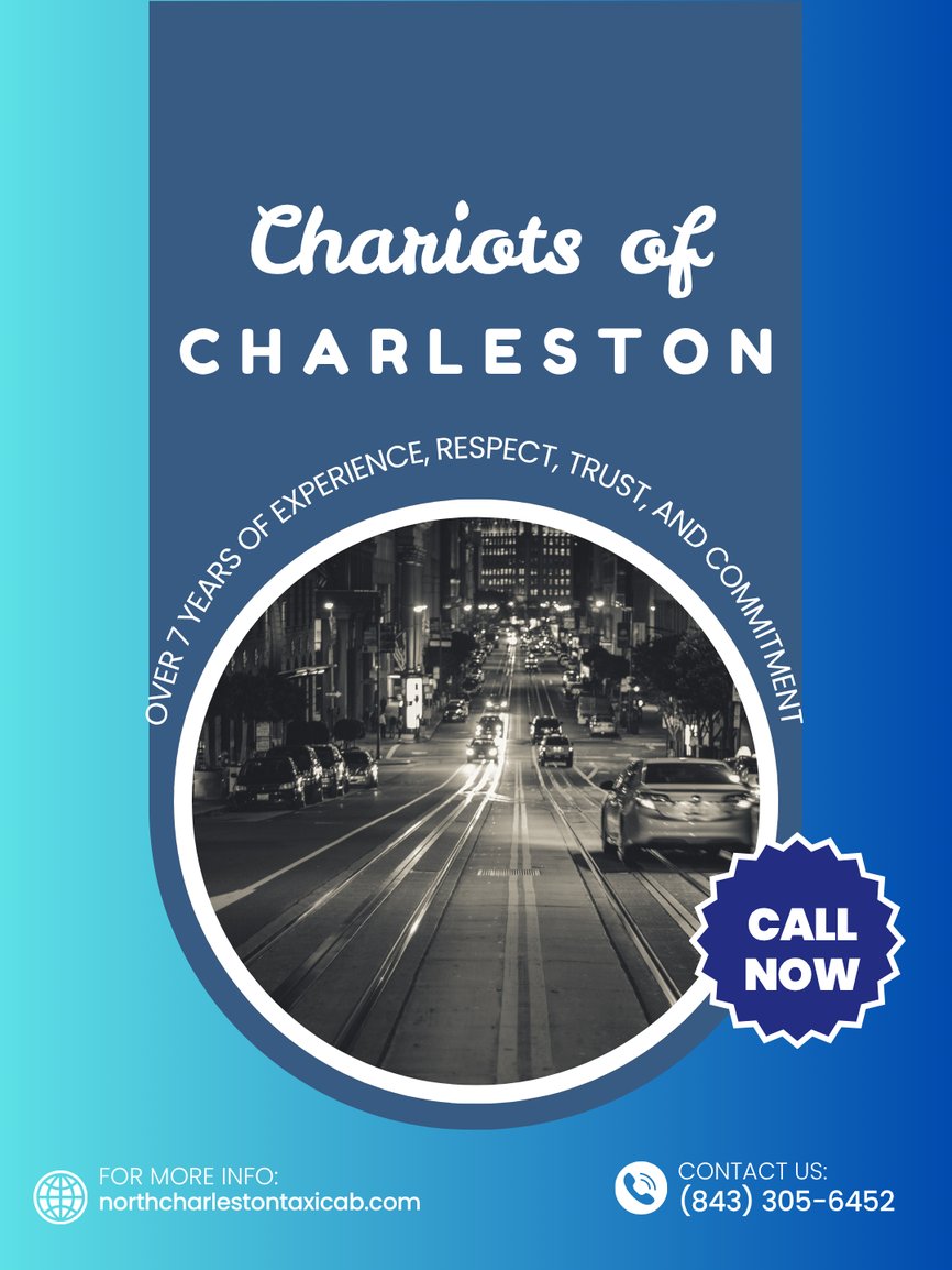 ChariotsofCHS's tweet photo. Choose our reliable cab whenever you need safe transportation around the area. We make every ride comfortable from pickup to drop-off. Contact (843) 305-6452 and ride happy!
#Cab #CityTransportation
https://t.co/UpoYOx40Lb https://t.co/PCm3NQuA4o