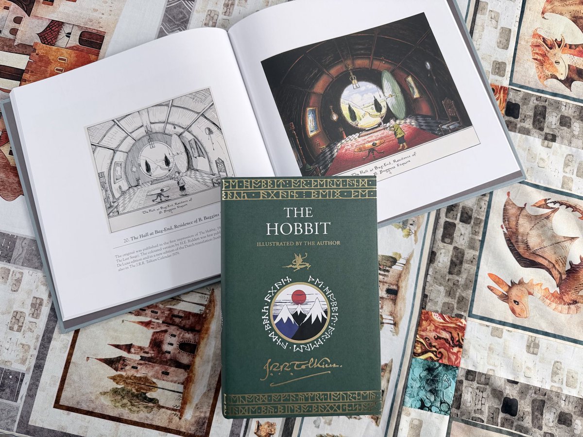 VGDesigns's tweet photo. Happy Hobbit Day! 📖🌱 I is a great day to visit some old friends, and work on a cozy hobby. Today we are putting this beautiful Dragon Dreams quilt on the longarm. I am planning on doing a cloud and star quilting design. While listening to the Hobbit! https://t.co/LNDvYeAms4