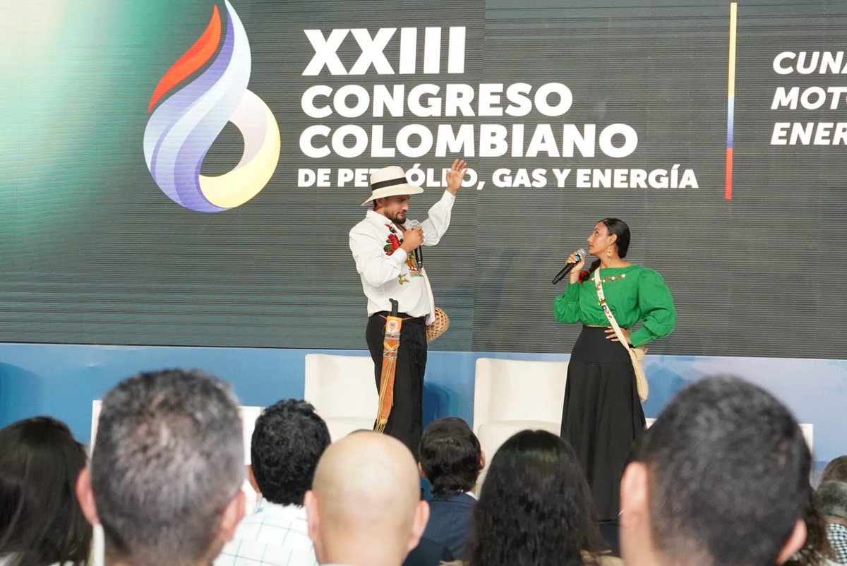Acipet_CO's tweet photo. Empieza el XXIII Congreso Colombiano de Petróleo, Gas y Energía, organizado por @Acipet_CO, con un acto cultural, para exaltar las tradiciones del territorio y abrir una conversión técnica sobre el futuro de la seguridad energética en Colombia🛢️🇨🇴 https://t.co/Cb0HvAHgHs
