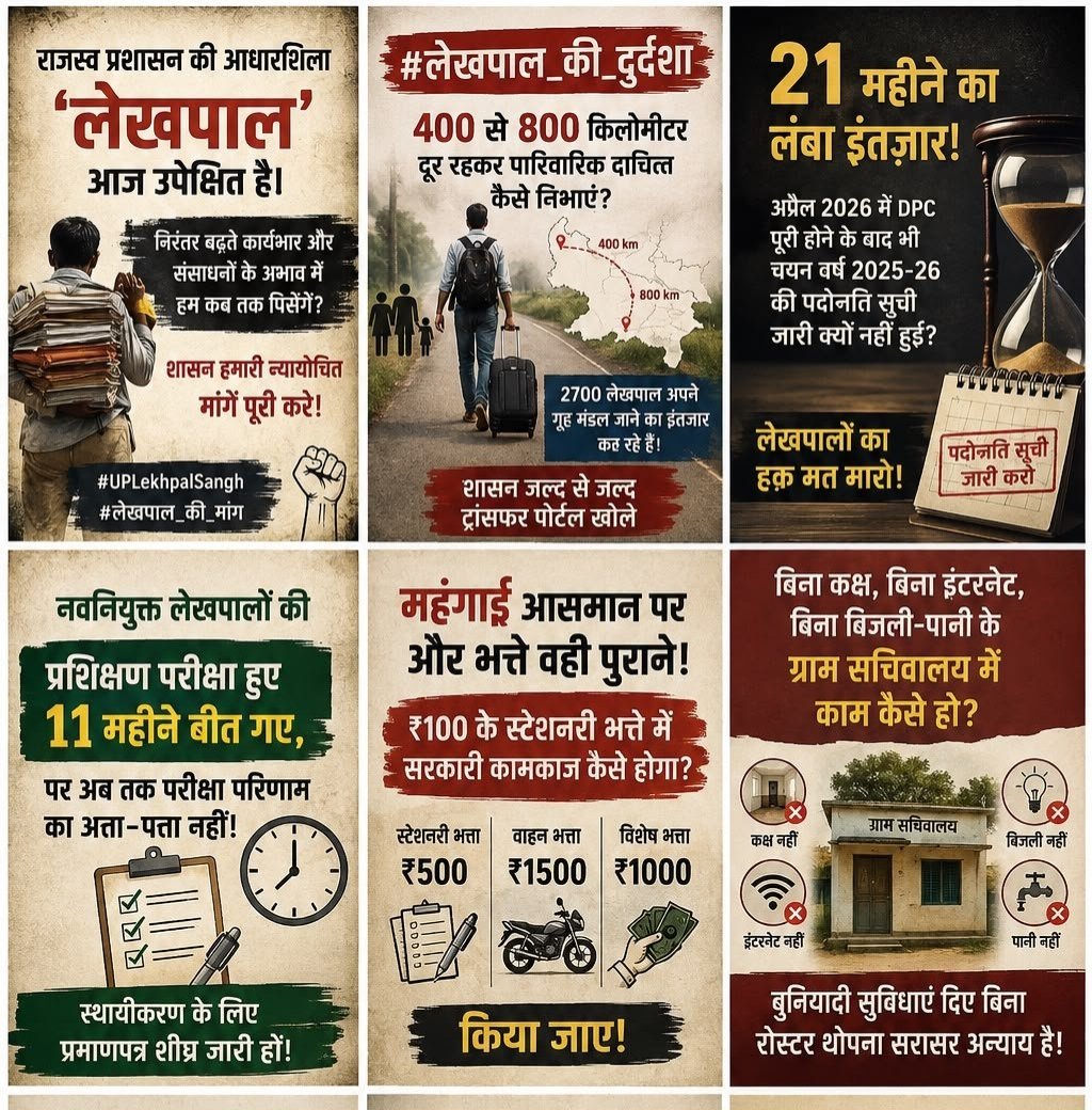 erhemantgangwar's tweet photo. ✊ हक़ चाहिए, हिसाब चाहिए!
लेखपालों की जायज़ मांगों पर
अब फैसला चाहिए—सिर्फ़ वादा नहीं! 🔥
#लेखपाल_की_जायज_मांगे
@BoardofRevenue 
@up_lekhpal2 
@khurpenchh @BJP4UP @aajtak @abplive @ZeeNews @abhisar_sharma @ajitanjum https://t.co/rx0ynanuUF