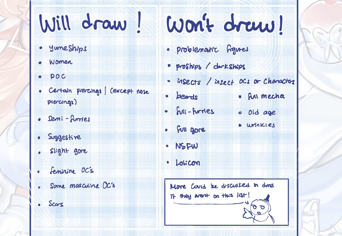 oreosryummy_'s tweet photo. COMMISSION SHEET! 
DM me for a commission! 
Shares and likes are appreciated 💖
https://t.co/VmNW8QCFhR
.
.
.
#commission #wts #artcommission #commissionsareopen #wanttosell #koficommissions https://t.co/ezqCo7kNNp
