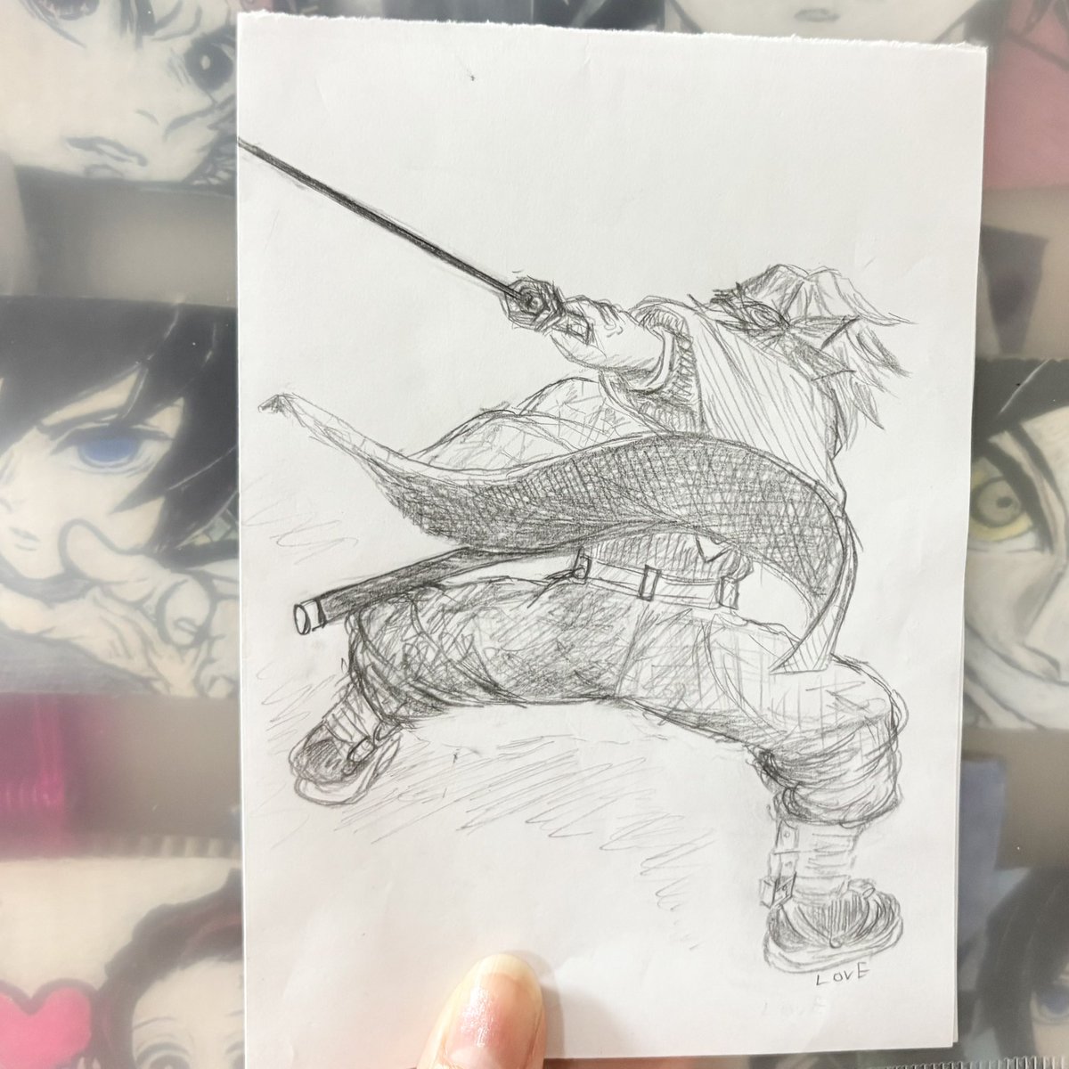 LOVE_95905e's tweet photo. チラ滅な戦う義さん🌊

元絵のままでも良い気がしますが、色をつけてみました🎨
※元絵のみ再掲 https://t.co/YKJKxAqAft