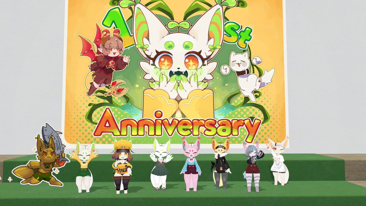 0imo_vrc's tweet photo. シルめちゃん集会ありがとうございました！
色んなめばえちゃんが見れてうれしかったです～🌱
ゴルめちゃんも増えましたね
#VRCめばえ https://t.co/hTLE6oD5Hd