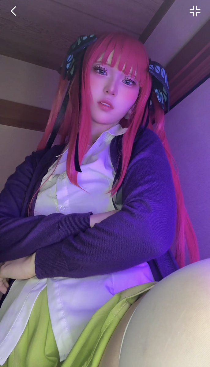 aoka_dayoo's tweet photo. ロングバージョンの二乃💜🦋 https://t.co/YlYkhV7ihW