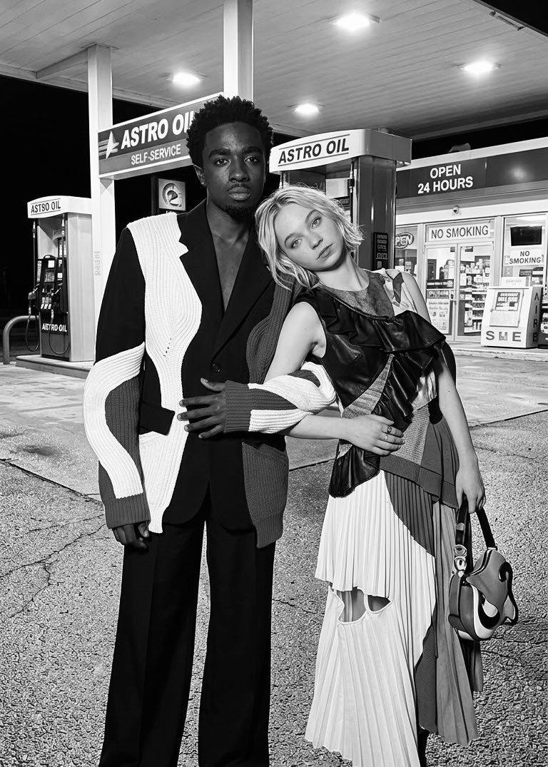 TSebazly's tweet photo. 🕷️ Caleb McLaughlin and Emma Myers photoshoot 🕷️ https://t.co/74ALNdEljr