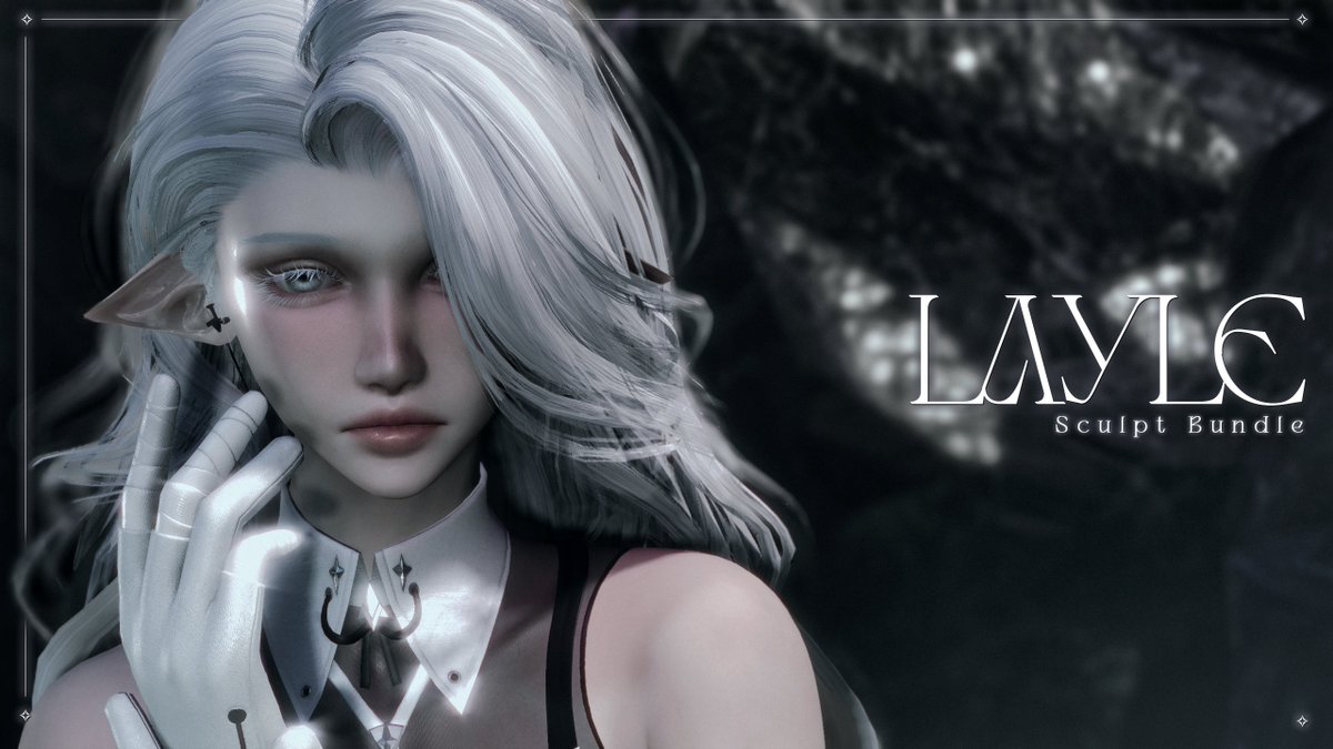 junevona's tweet photo. Layle is out now! #juneglams
A sculpt for Midlander, Highlander, Elezen, Miqo'te, Au Ra and Viera, all faces, with tons of options and customizability! It also features #bloodmoonmods Dragonborn and Dravil's Backbone Support on Au Ra!

https://t.co/qlrVEnXx3i

Thank you everyone for the amazing support!