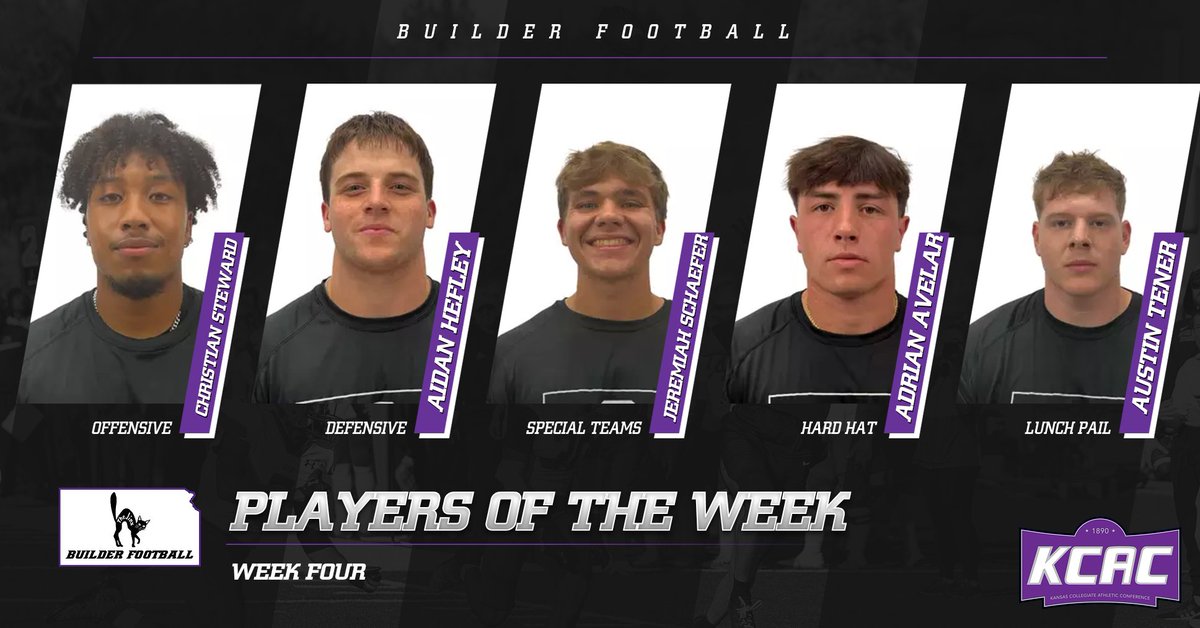 BuilderFootball's tweet photo. Week Four Players of the Week https://t.co/vDly1a2qZq