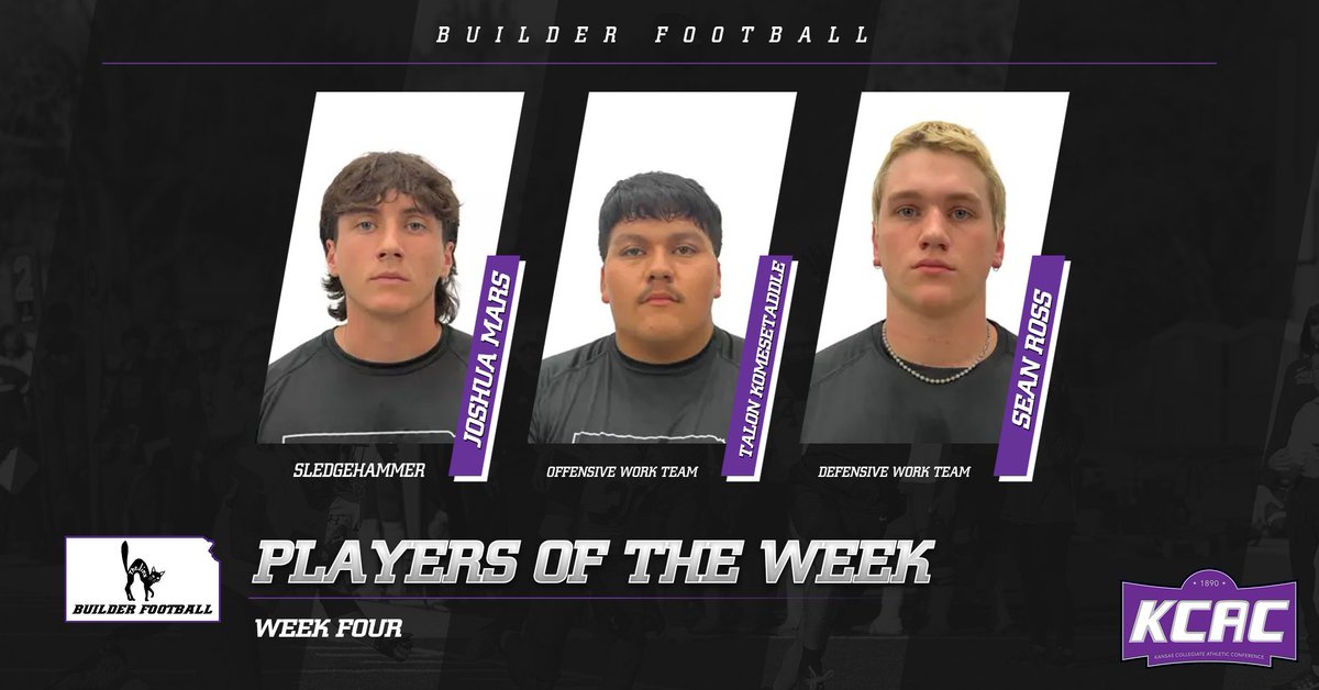 BuilderFootball's tweet photo. Week Four Players of the Week https://t.co/vDly1a2qZq