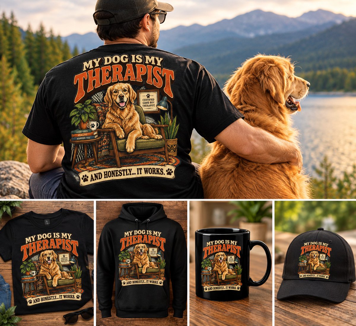 fahmida200chy's tweet photo. My Dog Is My Therapist — And Honestly… It Works. 
For the dog lovers who know their best friend is the best kind of therapy. 
Available on T-shirts, hoodies, mugs &amp; more.
 
🛒 Shop here:https://t.co/lp5PsrGHz6
#DogLovers #DogDad #DogMom #DogLife #DogLover #PetLover #DogDesign https://t.co/5DpRXJgySV
