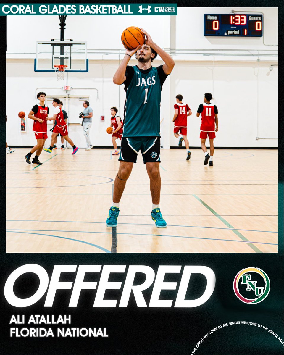 cghs_jags_hoops's tweet photo. We would like everyone to join in on congratulating ‘27 Ali Atallah @aliatallah27 on receiving his 11th official offer from Florida National University! Thank you Coach Pressman & Coach Dee for believing in our guy!
#DoItForStanley #TougherTogether #WEoverME #Culture #Family https://t.co/iyPGiIqn4Q