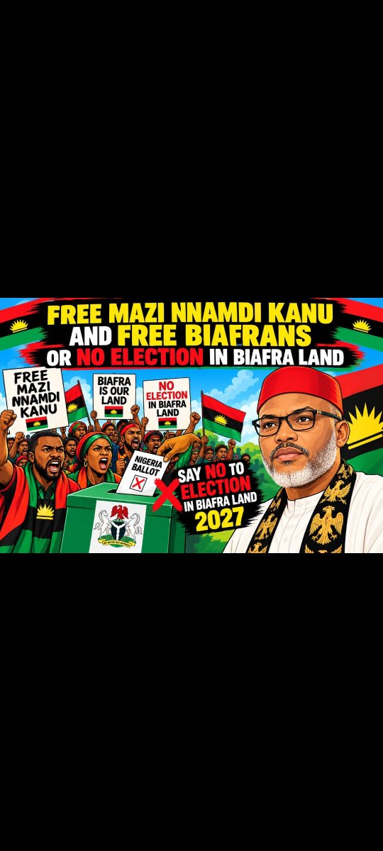ObiJYkKg6QGWMAD's tweet photo. Free Mazi Nnamdi Kanu NOW!!!
Free Mazi Nnamdi Kanu NOW!!!
Free Mazi Nnamdi Kanu NOW!!!
This is what we want. This is what we demand!!!
Total freedom !!!
Now NOW NOW!!! https://t.co/UsaCTvPZQ5