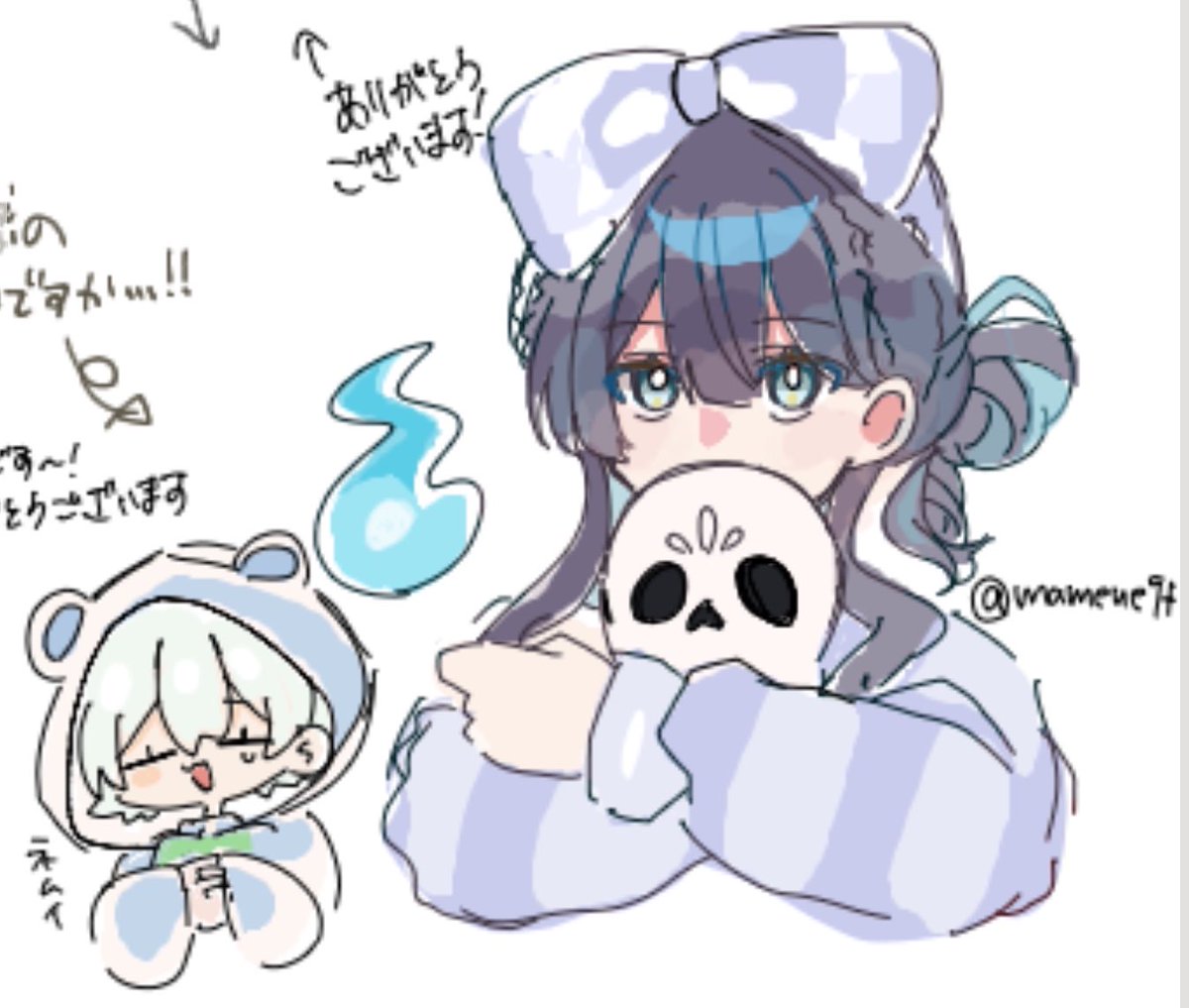 omame4s's tweet photo. 素敵な絵チャにお邪魔していました🌙
とても楽しかったです https://t.co/PDUXu5Vz6d