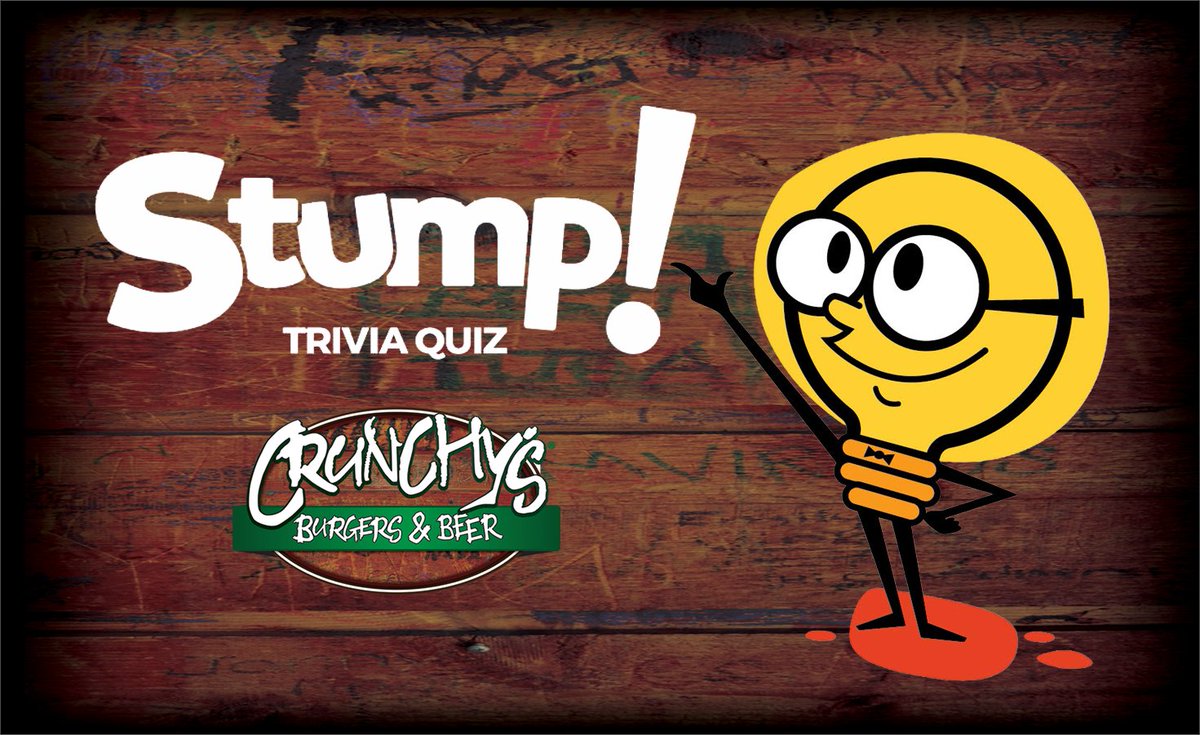 Crunchys's tweet photo. All those random facts taking up space in your brain? Tonight they could win you something. Sporcle Live Trivia at 7:30pm + 8:30pm every Tuesday.. https://t.co/dFMCYYjATk