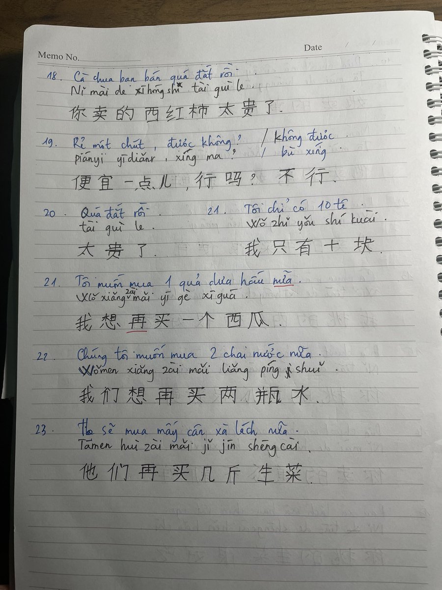 VyVu88's tweet photo. TTKLT - Bài 39 - Mặc cả -18/9
Flashcard 459-473, Viết câu @LeThanhNghia22 @tue1055420 https://t.co/SZW4zYLRJQ