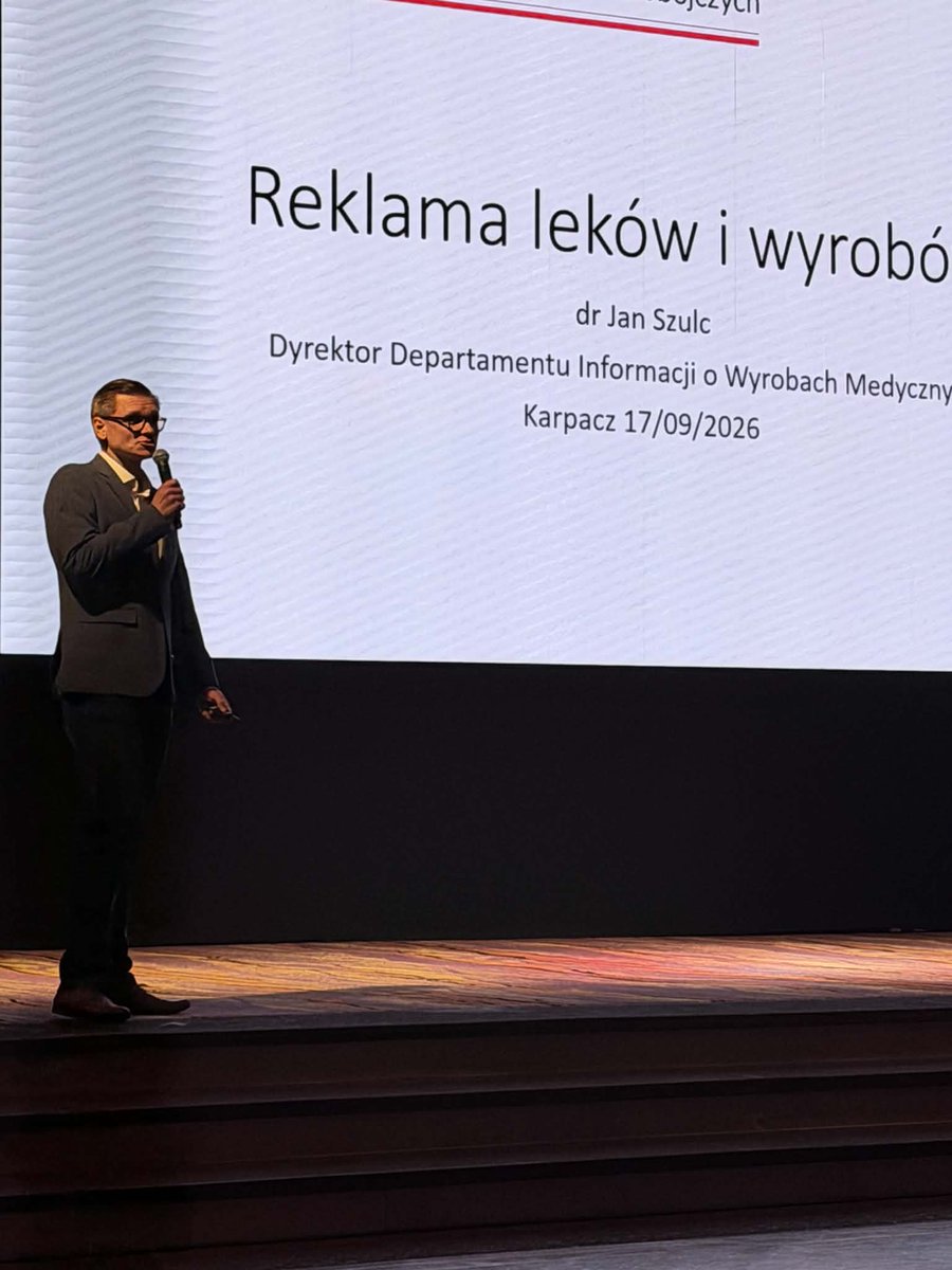 SzulcJan's tweet photo. W ubiegłym tygodniu podczas Forum Leczenia Ran w Karpaczu miałem przyjemność po raz drugi przedstawić zagadnienia związane z reklamą wyrobów medycznych. #flr2026 https://t.co/ZMk01PrOHI