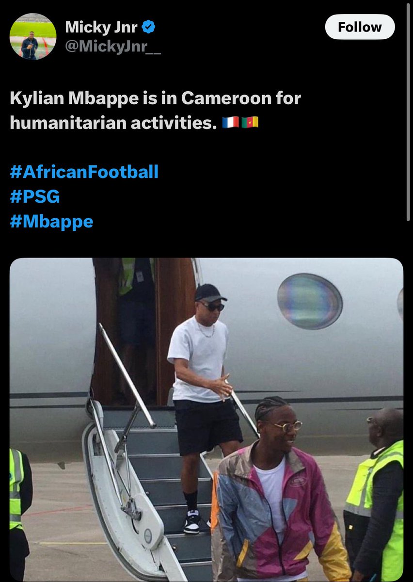 CallmePat_ricia's tweet photo. If Kylian Mbappé says he wants to dedicate his Ballon d’Or to Africa, you’ll shut up and listen to the man who has actually given back to children in his African community through his foundation and humanitarian work. https://t.co/goezqLZT2J