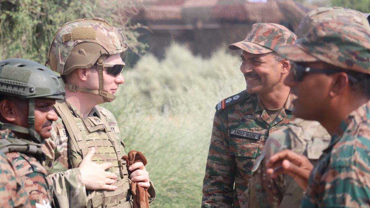 sidhant's tweet photo. Indian, US soliders together at Yudh Abhyas 2026 in Rajasthan, India

In pictures: https://t.co/q2lrxx0M3o