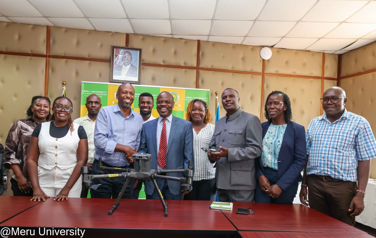 MeruUniversity's tweet photo. MUST is exploring new frontiers in aviation, drone technology, AI, research, innovation & Computer Science!

Through potential collaboration with Customized Aviation Solutions (CAS), MUST is exploring opportunities to strengthen hands-on training, applied research, industry engagement and future-ready skills.

Led by VC Prof. Romanus Odhiambo, PhD, the engagement brought together University staff and a CAS delegation that included MUST alumni and former student leaders Emmanuel Wafula & Vincent Kiru.

From academia to industry, and from ideas to real-world solutions, MUST continues to build partnerships that connect talent, technology and opportunity.

The future shines bright for those who embrace technology today!

@GenKirui  @EmmanuelJWafula   
#MUST #Aviation #DroneTechnology #AI #Innovation #Research #ComputerScience #FutureReadySkills #IndustryAcademiaCollaboration