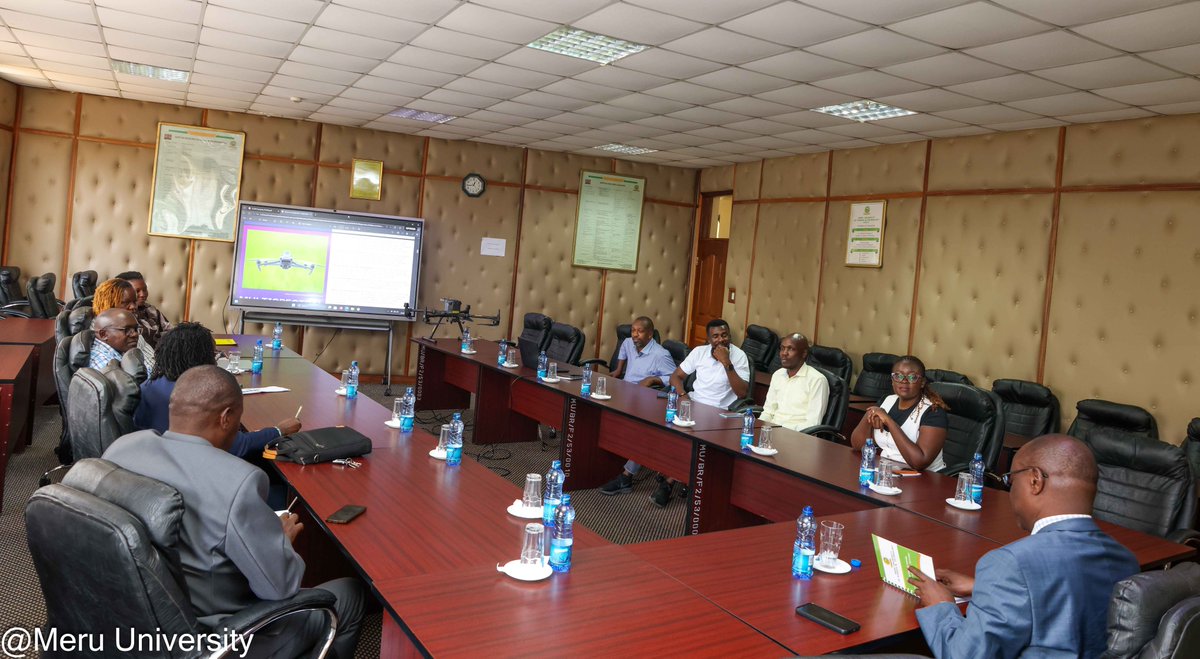 MeruUniversity's tweet photo. MUST is exploring new frontiers in aviation, drone technology, AI, research, innovation & Computer Science!

Through potential collaboration with Customized Aviation Solutions (CAS), MUST is exploring opportunities to strengthen hands-on training, applied research, industry engagement and future-ready skills.

Led by VC Prof. Romanus Odhiambo, PhD, the engagement brought together University staff and a CAS delegation that included MUST alumni and former student leaders Emmanuel Wafula & Vincent Kiru.

From academia to industry, and from ideas to real-world solutions, MUST continues to build partnerships that connect talent, technology and opportunity.

The future shines bright for those who embrace technology today!

@GenKirui  @EmmanuelJWafula   
#MUST #Aviation #DroneTechnology #AI #Innovation #Research #ComputerScience #FutureReadySkills #IndustryAcademiaCollaboration