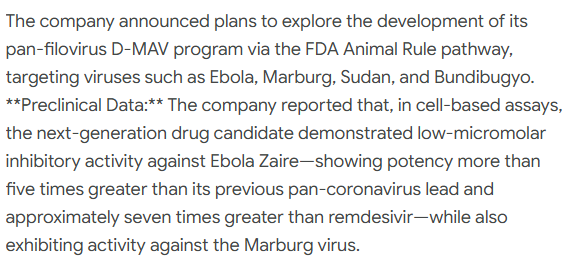 jaehughess's tweet photo. 🚨 $DCOY is suddenly on the radar.

Decoy Therapeutics is exploring a pan-filovirus program targeting Ebola, Marburg & other deadly viruses through the FDA Animal Rule pathway.

🔥 Preclinical data showed activity against Ebola & Marburg
🔥 Seeking non-dilutive government funding
🔥 Potential Priority Review Voucher opportunity
🔥 AI/ML-powered antiviral discovery platform
Tiny biotech + major catalyst = 👀
$DCOY #Biotech #Stocks #SmallCaps #FDA