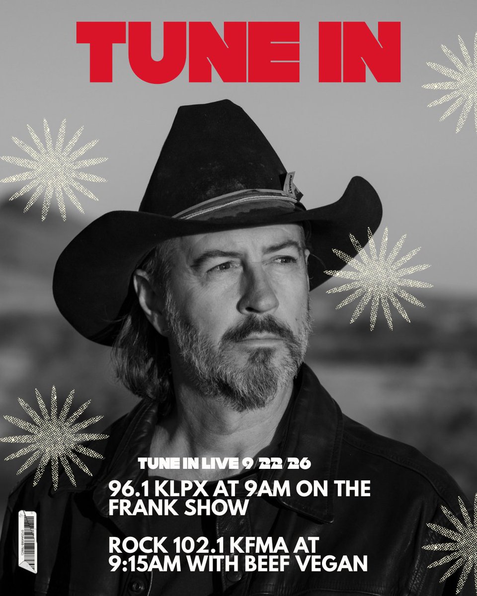 azpeacemakers's tweet photo. Tune in this morning live to 96.1 KLPX at 9am on the Frank Show and 

Rock 102.1 KFMA at 9:15am with Beef Vegan

for a couple special interviews with Roger Clyne today! https://t.co/P3EuqNPpX6
