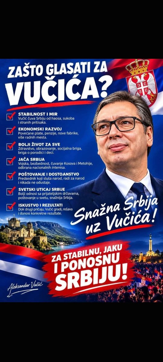 HRABROSRCEoo7's tweet photo. @Aleksandar14351 @SaraTot75 SMRADU IZDAJNICKI !!! SRBIJA NIKADA BOLJEG NIJE IMALA !!! https://t.co/bIvYbh4sf8
