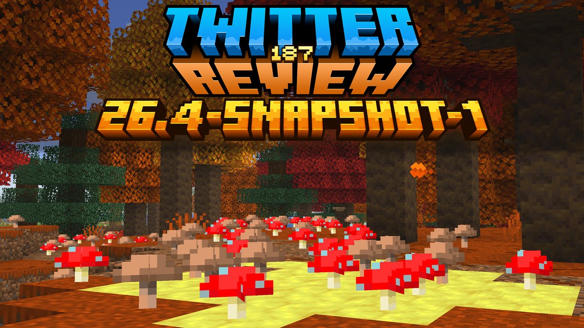 CrossFace22's tweet photo. ✨ ¡PRIMERA SNAPSHOT DE LA 26.4! ✨

¡Bienvenidos a la #TwitterReview de la Snapshot 1 de Minecraft 26.4!

🔎 ¡VULKAN POR DEFECTO, MEJORAS A ACTUALIZAR MUNDOS Y CAMBIO A HONGOS!

¡Pueden apoyar esta review con likes y compartiendo! Lo agradezco mucho ❤️