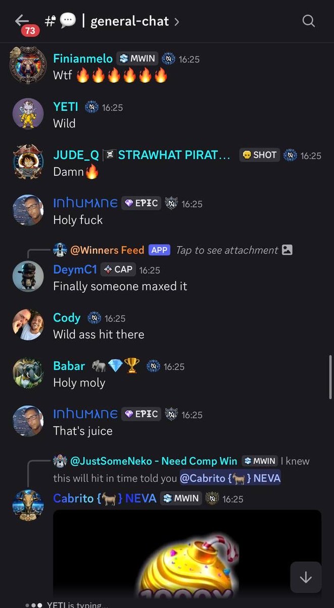 GordonGekko's tweet photo. Holy shit this is the craziest win I’ve ever seen

Some dude in the @MetaWin discord just hit an actual 100,000X

They ping the discord with every replay so you can actually verify these are real

If you gamble, make sure you’re not getting rugged doing it anywhere else

They have another $1M going out to players this month

If you deposit on https://t.co/vwN3XQTbNS, you qualify

Comment your username, I’ll throw one of you another $300