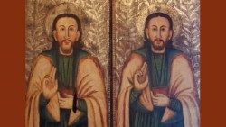vaticannews_fr's tweet photo. 💫Le Saint du jour | Samedi 26 septembre
Saints Côme et Damien, martyrs

Jumeaux chrétiens d'Arabie, ils ont gratuitement soigné des malades, avant d'être martyrisés sous Dioclétien. Ils sont patrons des médecins, des chirurgiens et des pharmaciens. -> https://t.co/1YUcyeS6Gc https://t.co/OnHXbo4NZz