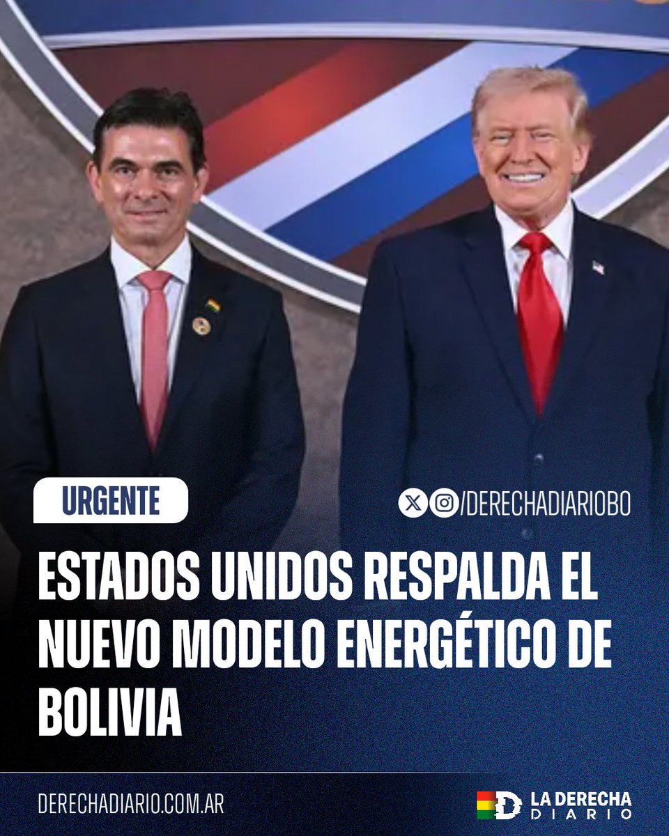 DerechaDiarioBO's tweet photo. 🚨🇧🇴🇺🇲 | APOYO TOTAL: El secretario de Estado Marco Rubio destacó que la relación entre Bolivia y EE.UU. es clave para concretar las transformaciones en los sectores de combustibles, minería y energía que cambiarán el futuro del país. El respaldo de Washington llega tras la firma del histórico acuerdo con el FMI por $us 1.900 millones promulgado por el presidente Paz: "Nuestra relación crítica con Bolivia es fundamental para los planes de Bolivia en cuanto al apoyo del Fondo Monetario Internacional".