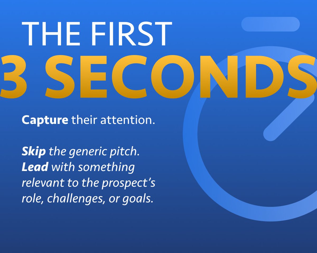 EBQuickstart's tweet photo. The 3-30-3 rule gives BDRs a simple framework for turning those first moments of a prospect interaction into meaningful conversations: capture attention, build interest, and earn the next step.

Read more: https://t.co/ZLDIEXiM6A

#B2BSales #SalesProspecting #ColdCalling https://t.co/qTibvvvBf2