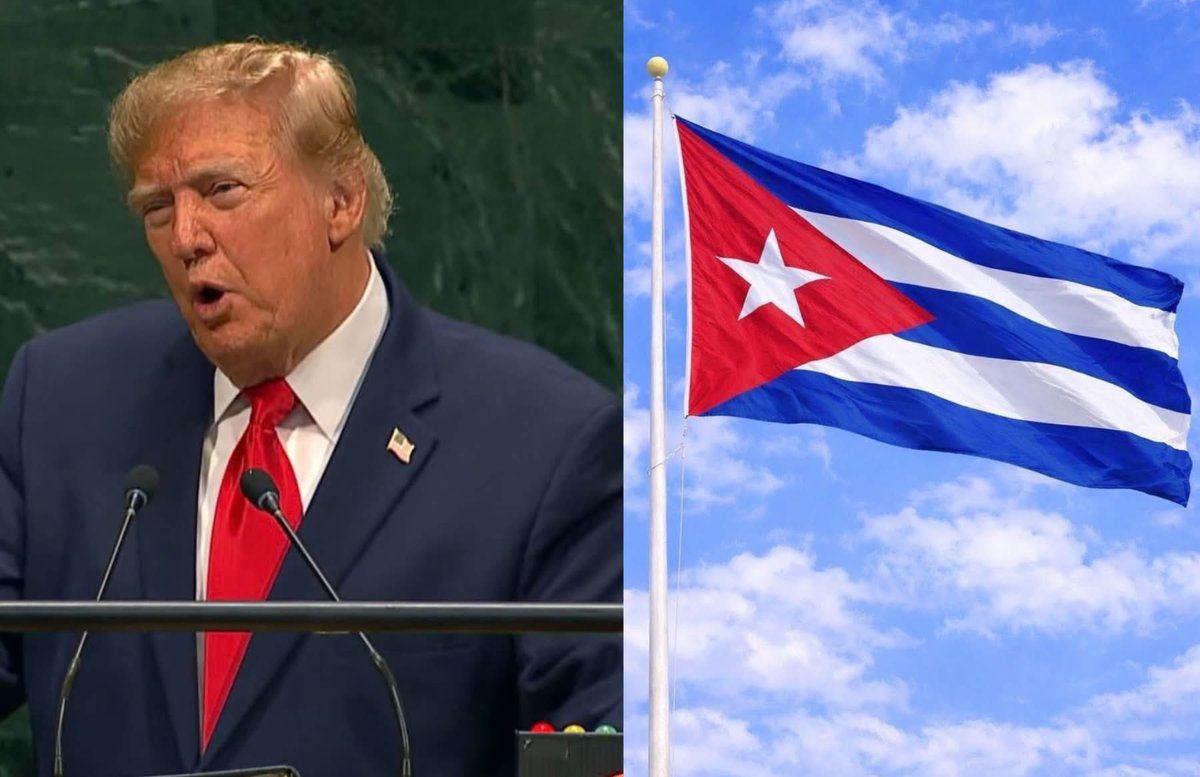JosePuertaMx's tweet photo. 🚨URGENTE: Trump declara en la ONU que "la libertad llegará a Cuba" muy pronto. https://t.co/arcOvsk1uL