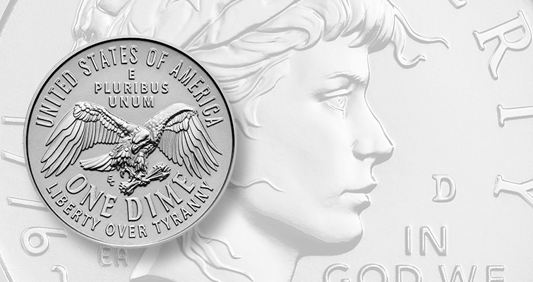 elitecoingroup's tweet photo. The 2026 dime has an eagle holding arrows and nothing else. Here's what's actually going on. 🦅🧵

For 244 years, the American eagle has come with a built-in message. On the Great Seal, finalized in 1782, it grips 13 arrows in one talon and an olive branch in the other, war and peace held in balance. Its head turns toward the olive branch, the side the Founders wanted the nation to lean toward.

Charles Thomson, who helped design the seal, explained that the two symbols stood for the powers of peace and war, powers the Constitution would later give to Congress, not any single leader.

Now look at the new Semiquincentennial "Emerging Liberty" dime. Lady Liberty replaces FDR on the front for the first time since 1946. On the back, an eagle in flight clutches arrows in one foot and looks back at the other foot, which is empty. Underneath: "LIBERTY OVER TYRANNY."

No olive branch. Not even the olive branch from the old Roosevelt dime, which sat beside the torch and the oak branch.

It's easy to read that as a statement about the present, and plenty of people have. But the timeline complicates that:

→ Congress authorized the 250th anniversary redesign years ago under the Circulating Collectible Coin Redesign Act.
→ The design was presented to the Citizens Coinage Advisory Committee in October 2024, before the last election. The olive branch wasn't in it then either.
→ The designer says the empty talon is deliberate. In 1776 the colonies had declared independence but had no peace yet. The eagle is still waiting for it.

Read that way, it's a pretty powerful piece of storytelling. The coin captures the Revolution at its most uncertain moment: arrows in hand, peace not yet won.
Still, symbols don't stay locked inside their designer's intent. A coin carries whatever meaning the people holding it bring to it. In a year full of conflict at home and abroad, an eagle holding only weapons is going to land differently than it would have in a calmer year. Both readings can be true at once.
The good news for olive branch fans: this is a one-year design. The Roosevelt dime, torch, oak, and olive branch included, is set to return in 2027.

So check your change. You're holding a small argument about what America was in 1776, and what it wants to be at 250. 🇺🇸

Sourcing for your own fact-check: The olive branch is traditionally held in the eagle's right talon, and the redesign is a one-year-only overhaul authorized by Congress bearing dual dates of 1776–2026. The design presented to the CCAC in October 2024 did not include the olive branch, and the designer, Eric David Custer, told Spotlight PA the omission shows the colonies had not yet reached peace, with the empty talon showing they were still waiting for it; Treasury Secretary Scott Bessent gave final approval. The fresh wave of attention came after a Fortune analysis called the omission "a cultural signal" that is "hard to read as accidental." According to the Mint, the dime will revert to its previous design in 2027.
