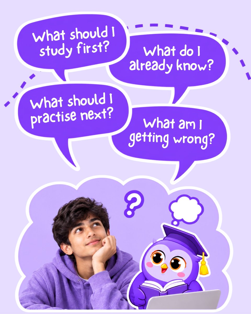 MyQuriosity's tweet photo. More study hours β better learning.
What matters is knowing what to study, what you already understand, what needs practice, and what to do next.
Thatβs where smarter, structured learning makes a difference. π
#MyQuriosity #StudySmarter #Alevels #IGCSE https://t.co/KCSBfc6Yyk