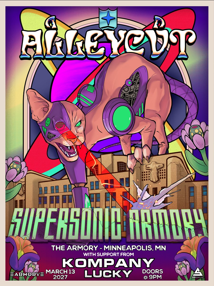 ArmoryMn's tweet photo. 🚨ANNOUNCEMENT: ALLEYCVT - SUPERSONIC ARMORY🚨

JUST ANNOUNCED! ALLEYCVT is coming to The Armory, LIVE on March 13th!  Set your alarms!  Tickets go on sale FRIDAY @ 10am

Armory Premium + More info @ https://t.co/9TEBaGeJt5 https://t.co/wmyS9wAB1z