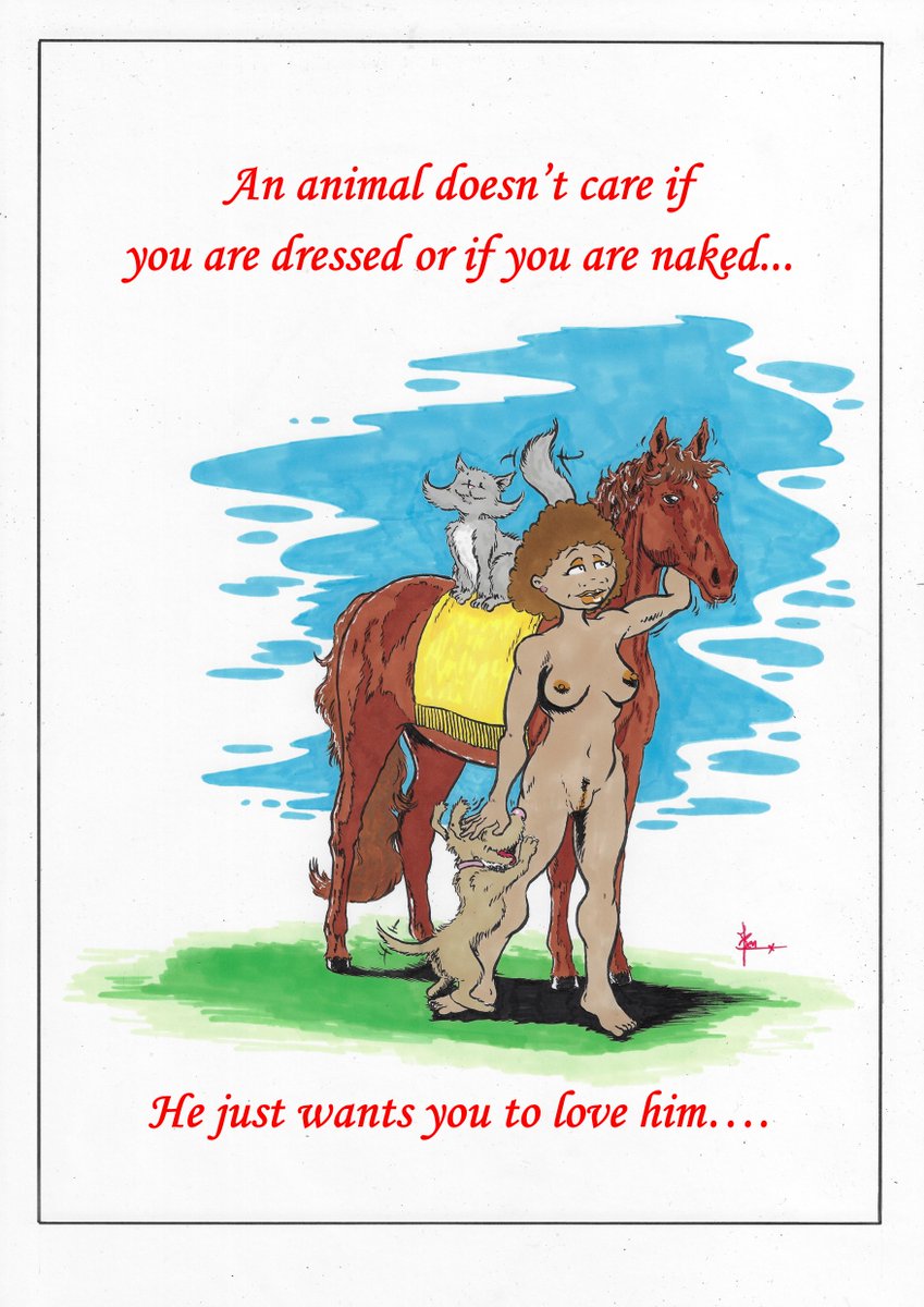nijssen1804's tweet photo. #drawing #nudists #nudism #naturists #naturism #animals This idea popped in my head a while ago. https://t.co/i3VuDxnqjD