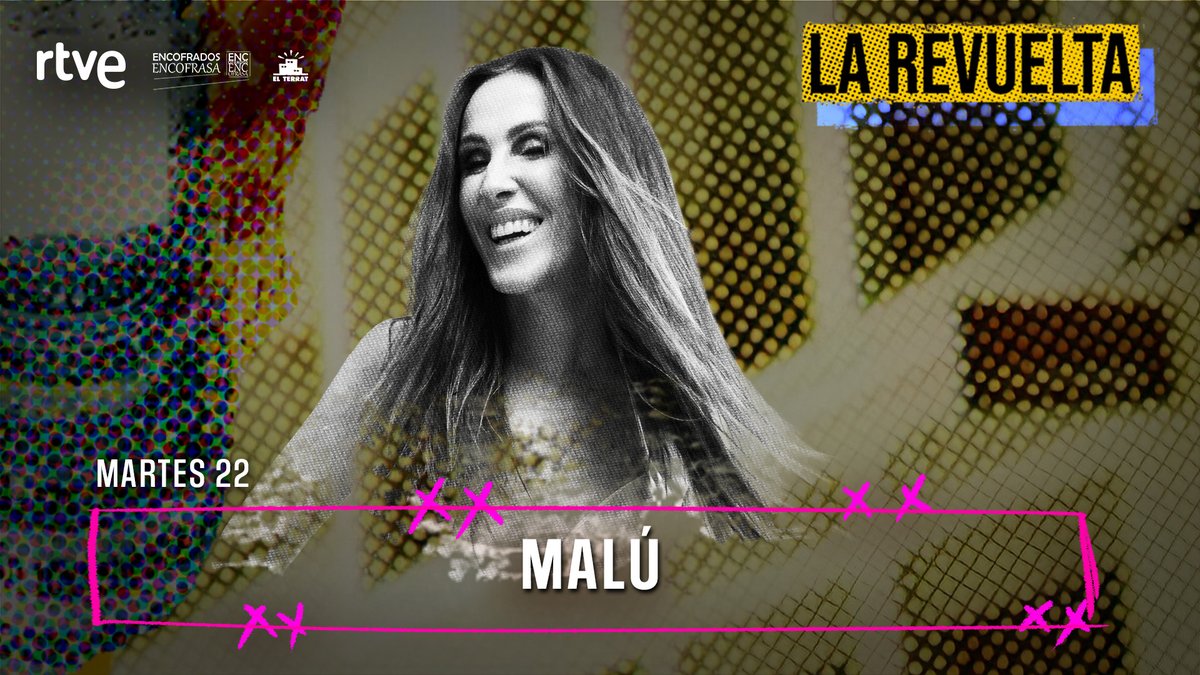 LaRevuelta_TVE's tweet photo. 🔈 Se hace saber que @__maluoficial__ visitará esta noche las instalaciones del programa conocido como La Revuelta. https://t.co/AiZO9C6YKR