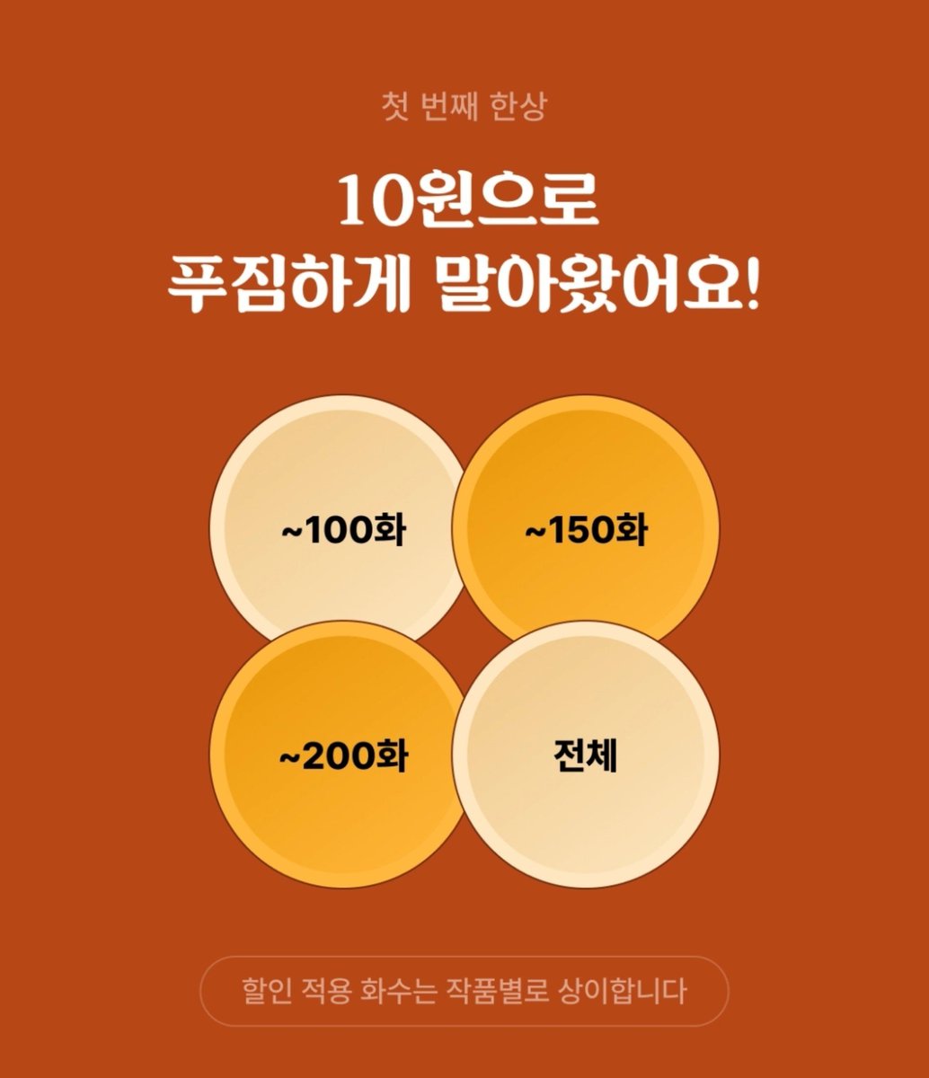 Malang_is_me's tweet photo. ~9/30 (수) 까지 / 88작품 포함

리디가 추석이라고 판소 10원 밥상 차려준다네요 🤤 https://t.co/pkAynbEKiL