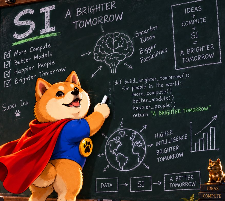 RHSuperInu's tweet photo. SUPER INU = SUPER INTELLIGENCE = SUPER REWARDS

Earn $NVDAx3L &amp; $AI for holding super Inu!! https://t.co/DXAeb0wHrv
