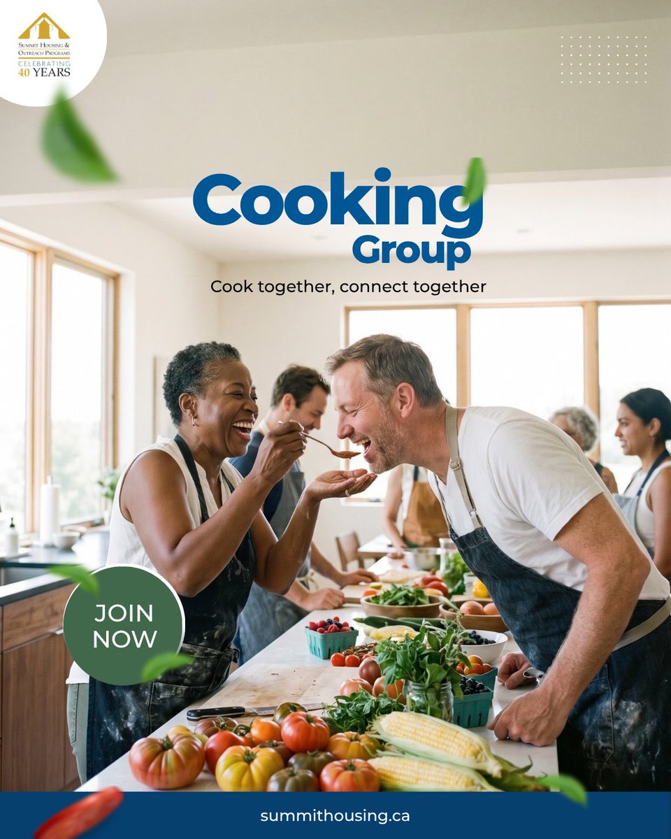 SummitPrograms's tweet photo. 🍳 Cook, connect, and enjoy! Join our Cooking Group on Sept. 28 for a fun afternoon of food and community. 📍 Milton Office | 1–2:30 PM. See Page 2 of the September Newsletter for registration details. #CookingGroup #SummitPrograms https://t.co/KINI0XnVb4