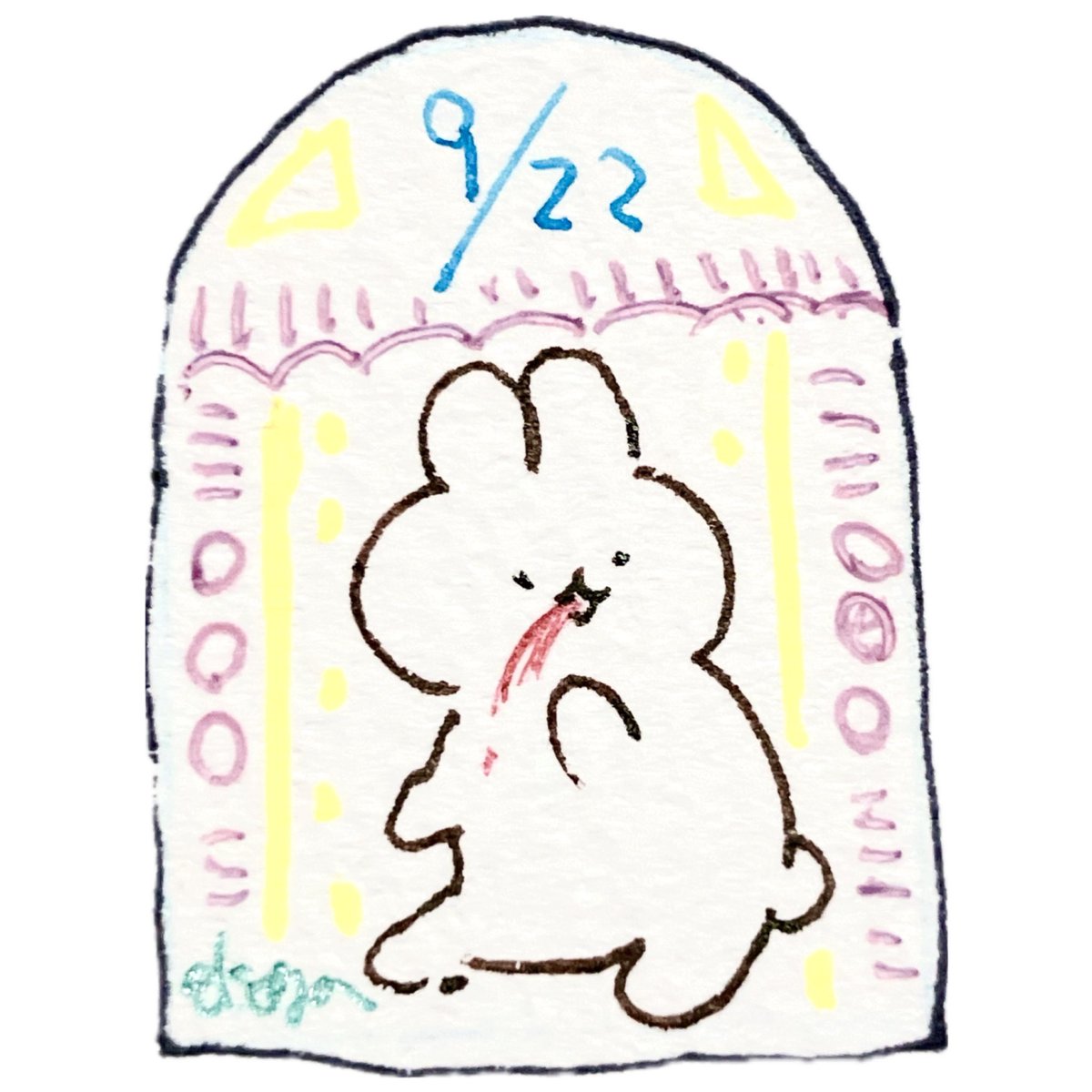 _rabbita's tweet photo. #一日一吐血うさぎ https://t.co/Xo3gHbpGOX