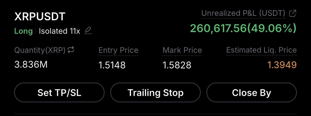 MMCrypto's tweet photo. OUR XRP TRADE RIPPING HIGHER! https://t.co/J51wjcIDvh