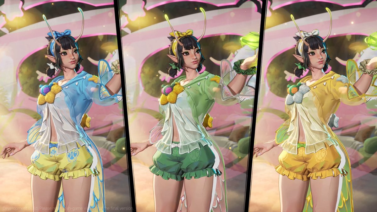 mmmmmmmmiller's tweet photo. ‼️ NEW: PAJAMA PARTY MANTIS CHROMAS

Here's a first look at the color customization options for the new "Morning Dew" legendary Mantis costume, headed to #MarvelRivals this Thursday, September 24th at 10:00 PM EDT. https://t.co/Q9STkNWu9M