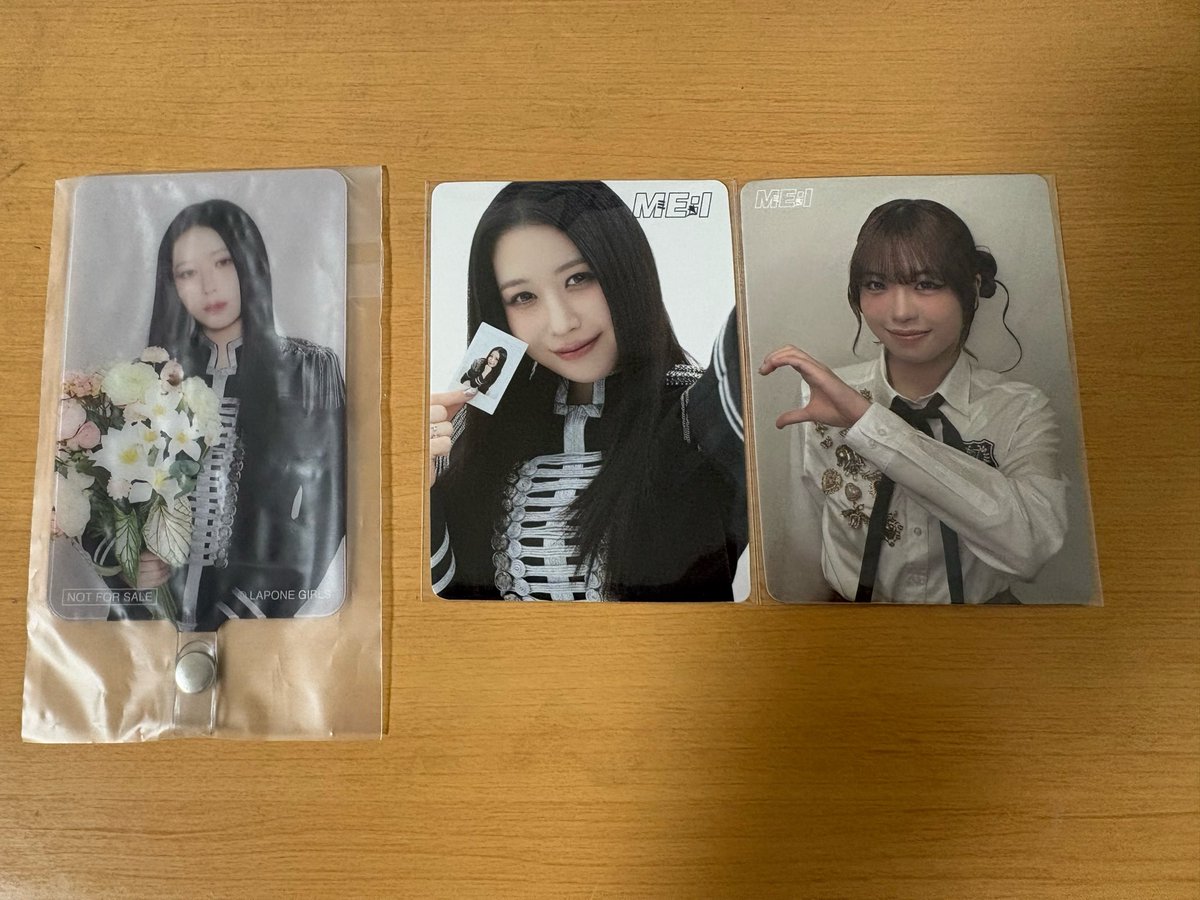 __doleemy's tweet photo. ME:Iトレカ交換

求   同種 櫻井美羽
譲   海老原鼓 村上璃杏 山本すず 笠原桃奈 高見文寧 
タワレコ笠原桃奈 HMV笠原桃奈

10/3のオフラで現地交換希望です
 #ME_I_交換  #ME_I交換 https://t.co/xVBINBEcBY
