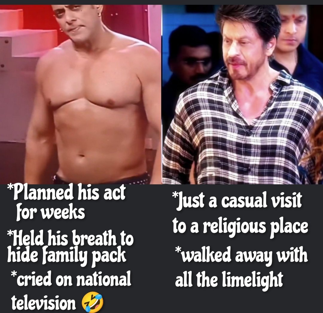 Hanan_Ansari_'s tweet photo. Imagine preparing for 6 months just for ONE television scene, only for the hype to survive barely a day before a Megastar casually visits a temple and completely steals the spotlight  

@BeingSalmanKhan @iamsrk 
#SRK #King https://t.co/WG3gHNWSuN